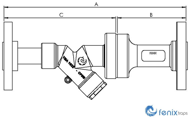 Fenix VFP steam trap dimension drawing