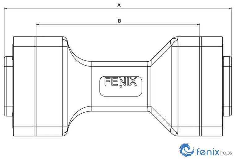 Plano de dimensiones de la trampa de vapor Fenix VP-SC